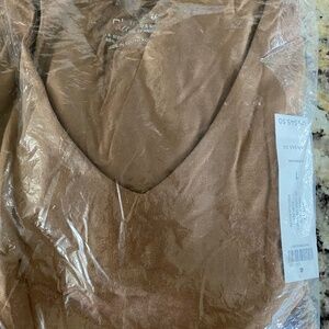 NWT Touch of Cool The Ultimate Tee 3/4-Sleeve, Rum Caramel